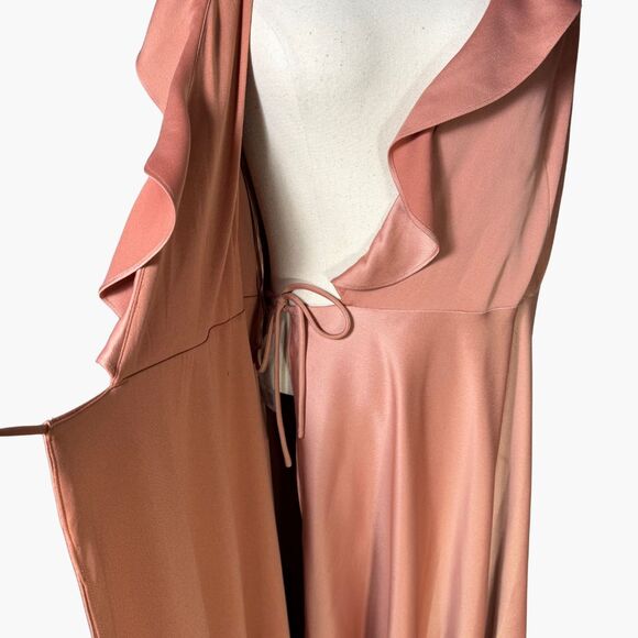 Anthropologie x BHLDN Sachin & Babi Tansy Satin Maxi Dress Sedona Sunset Sz 16 - Picture 8 of 16